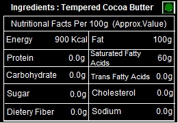 tempered cocoa butter in india