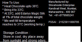 chocolate tempering in india